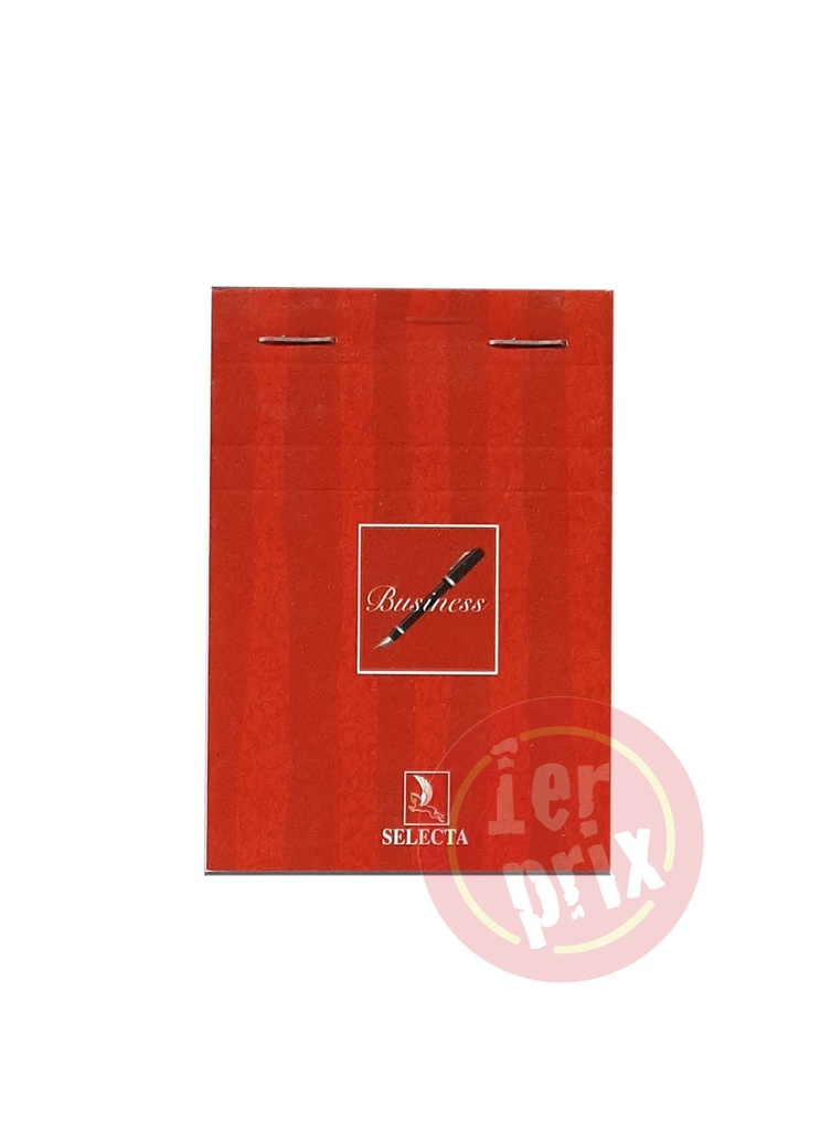 [CB1014] BLOC NOTE  BUSINESS A6 140P 5/5 10.5*14.8CM 80G