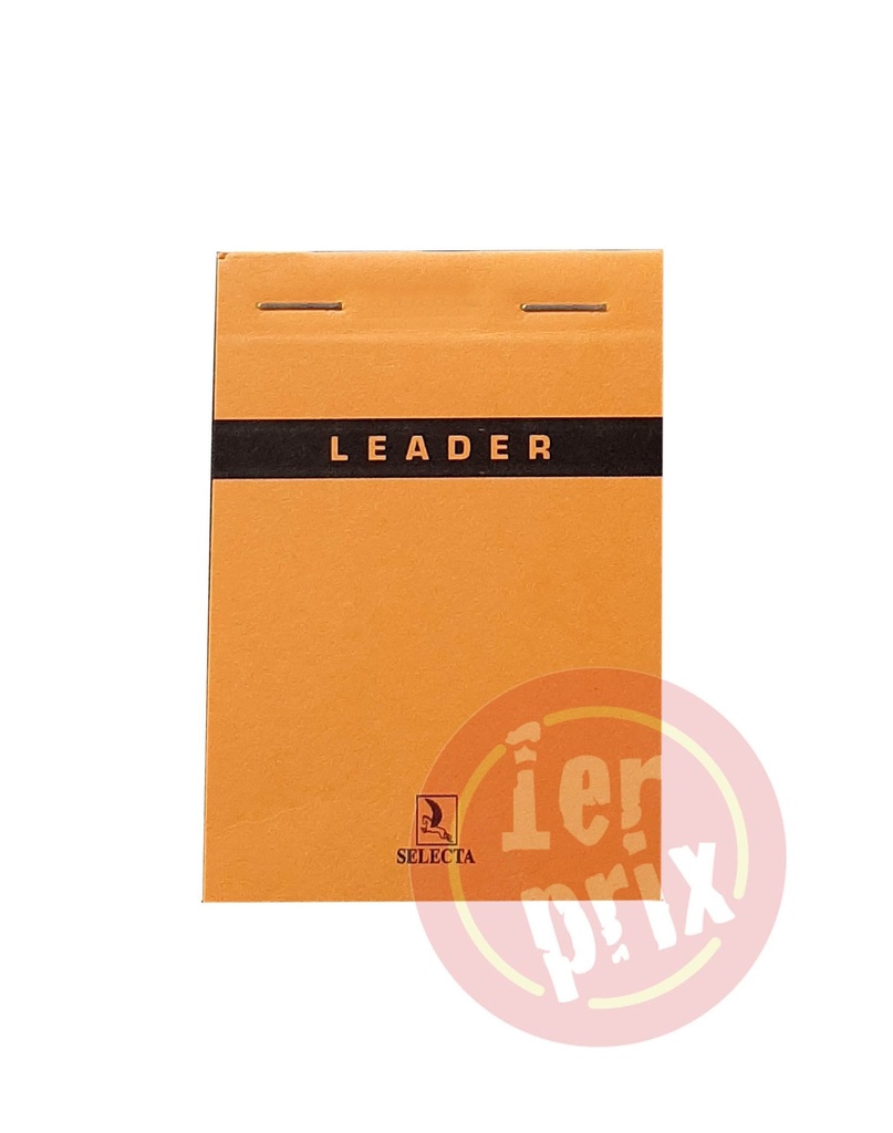 [BL1870] BLOC NOTE LEADER A6 SELECTA  160P10.5*14.8