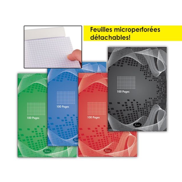 [BL1142] BLOC NOTE PM 100P 5/5 A5 SINA SELECTA
