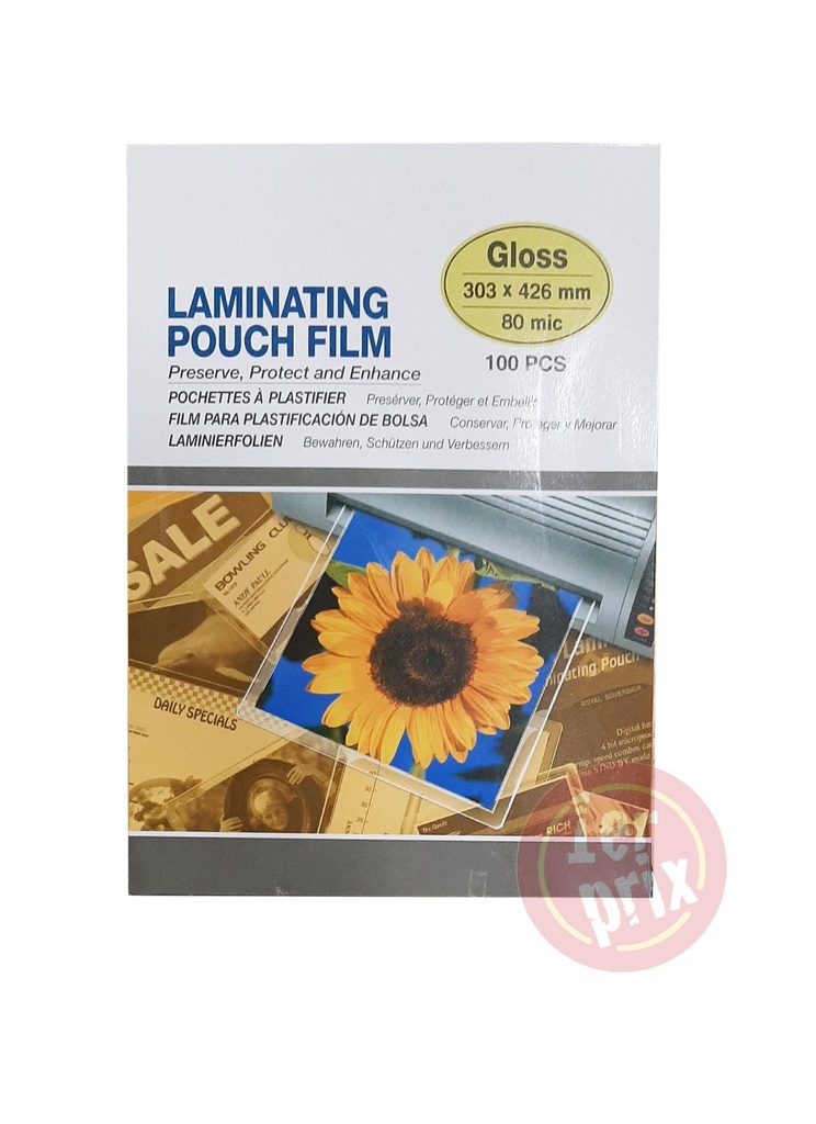 [PL3080] PLASTIFICATION A3 80MIC 100F