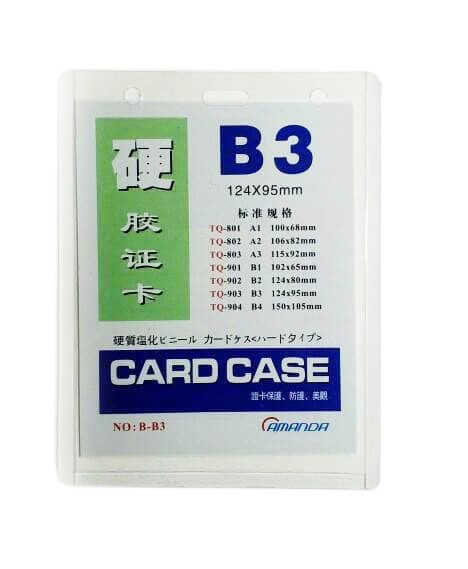 [BD0077] PORTE BADGE B3 124X95MM / A3 115X92MM