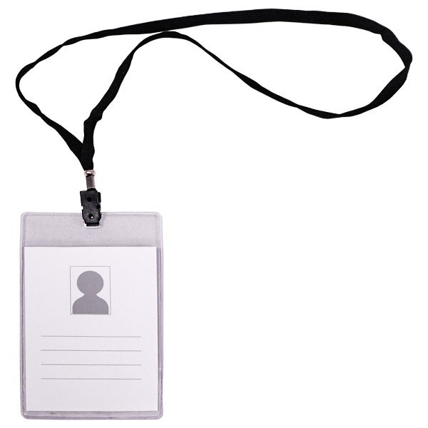 [PB1004] PORTE BADGE REGIDE B7 10*16 AVEC CORDON O.PLAST