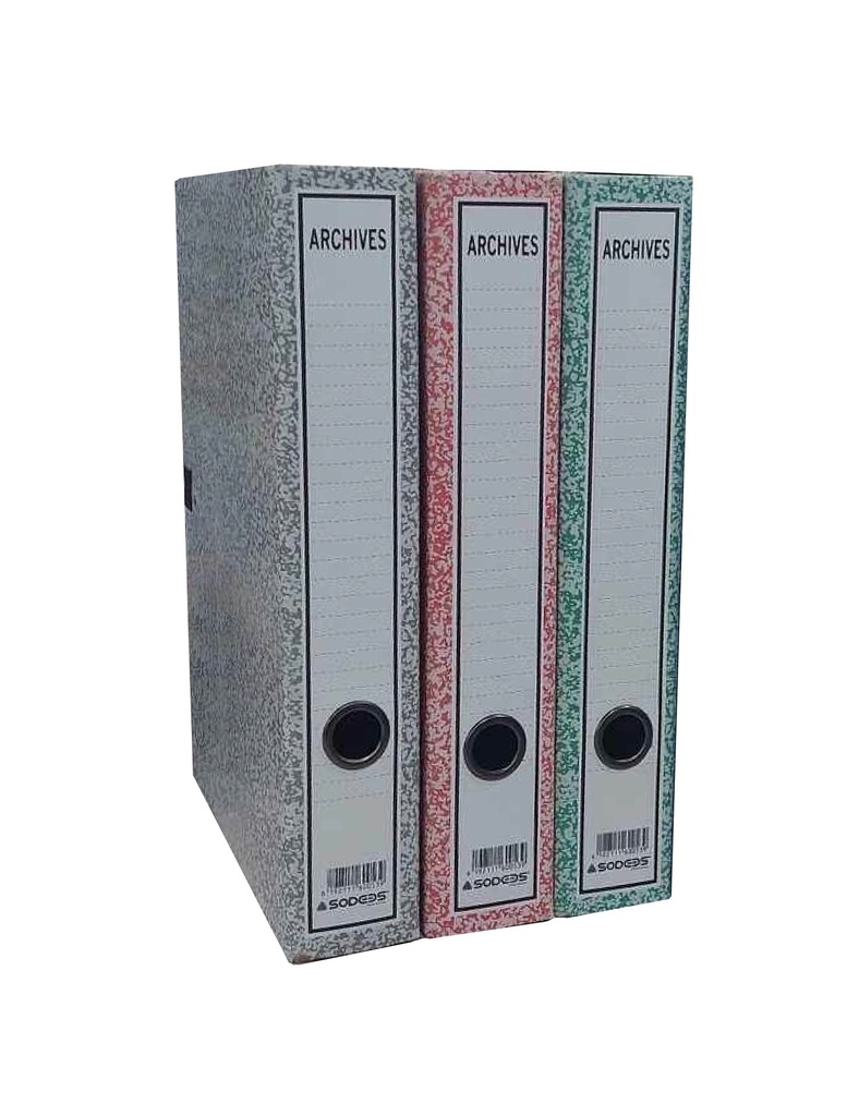 [BA0007] BOITE D'ARCHIVE COULEUR VERNIS  PM DOS 50 MM
