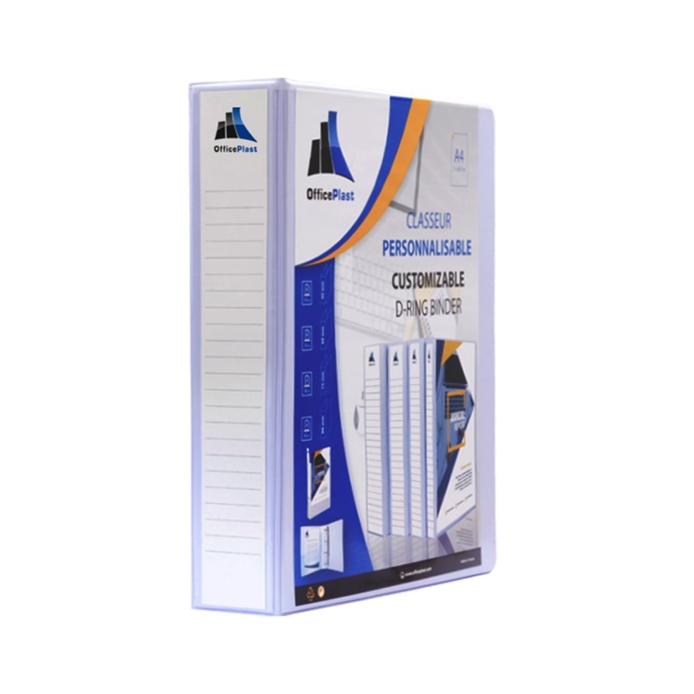 [CP36048] CLASSEUR 4 ANN PERSONALISABLE D 35 MM DOS 50MM OFFICE PLAST