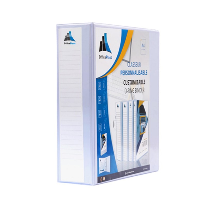 [CP0052] CLASSEUR 4 ANN PERSONALISABLE D 50 MM DOS 75MM OFFICE PLAST