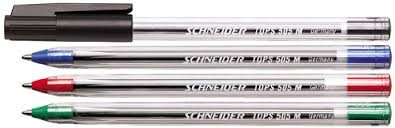 STYLO A BILLE SCHNEIDER CRISTAL 505 (Rouge)