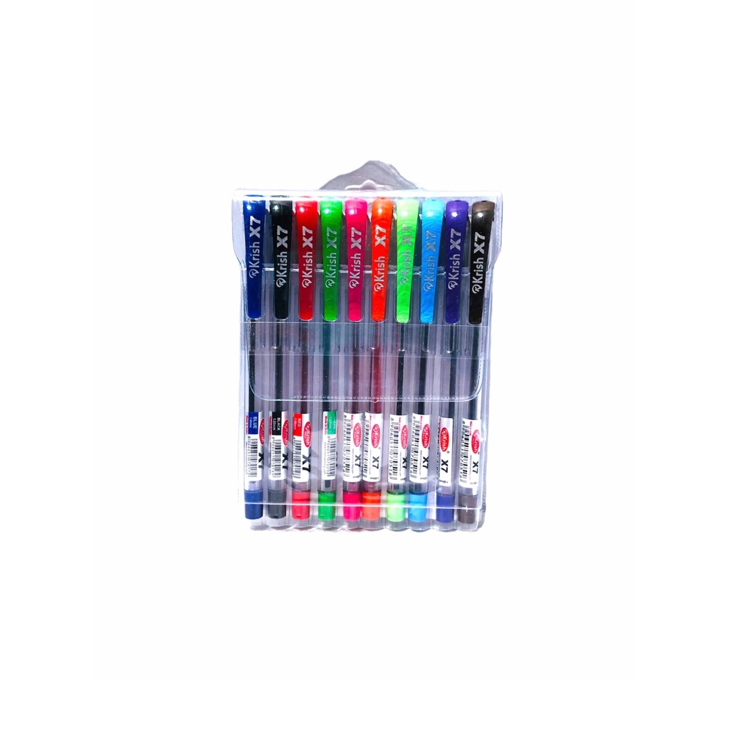 [PS0710] POCHETTE DE 10 STYLOS KRISH X7