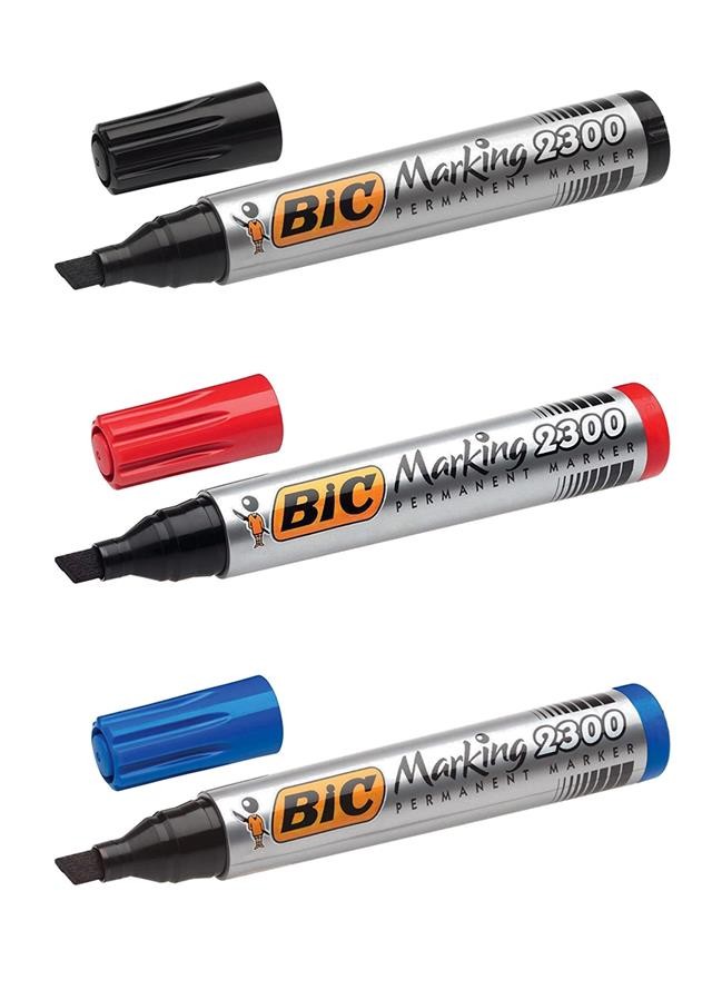 MARQUEUR PERMANENT BIC REF 2300 (Rouge)
