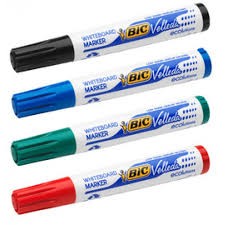 MARQUEUR WHITE BOARD BIC VELLEDA (Rouge)