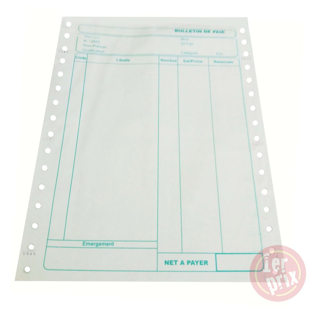[RP0005] RAME BULTAIN DE PAIE 2EXP NCR 500*2 8"16 standard