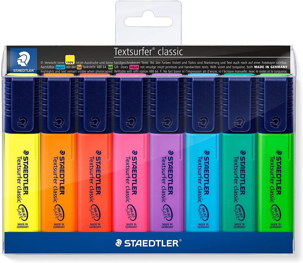 [PF3648] POCHETTE DE 6+2 STYLO FLEO STAEDTLER REF 364A WP8