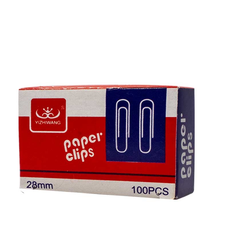 [TR1002] TROMBONNE 28MM N°2 PAPER CLIPS  PQT DE 100PCS
