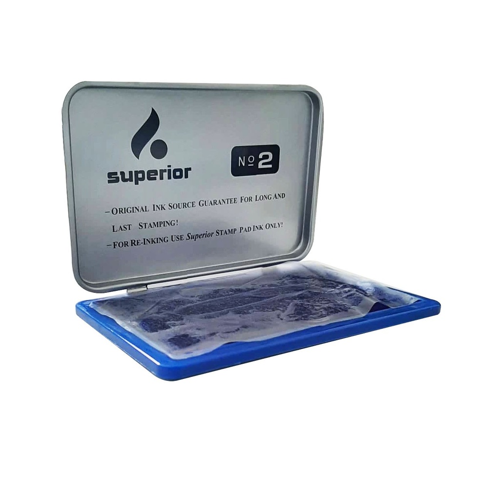 [BO1704] BOITE ENCRE A TAMPON SUPERIOR OFFICE N°2