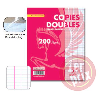 [PO0201] POCHETTE DOUBLE FEUILLE 21*29.7 GM 200P