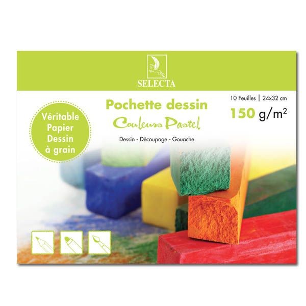 [PD0150] POCHETTE DESSIN COULEUR 150G 10F CONSON SELECTA