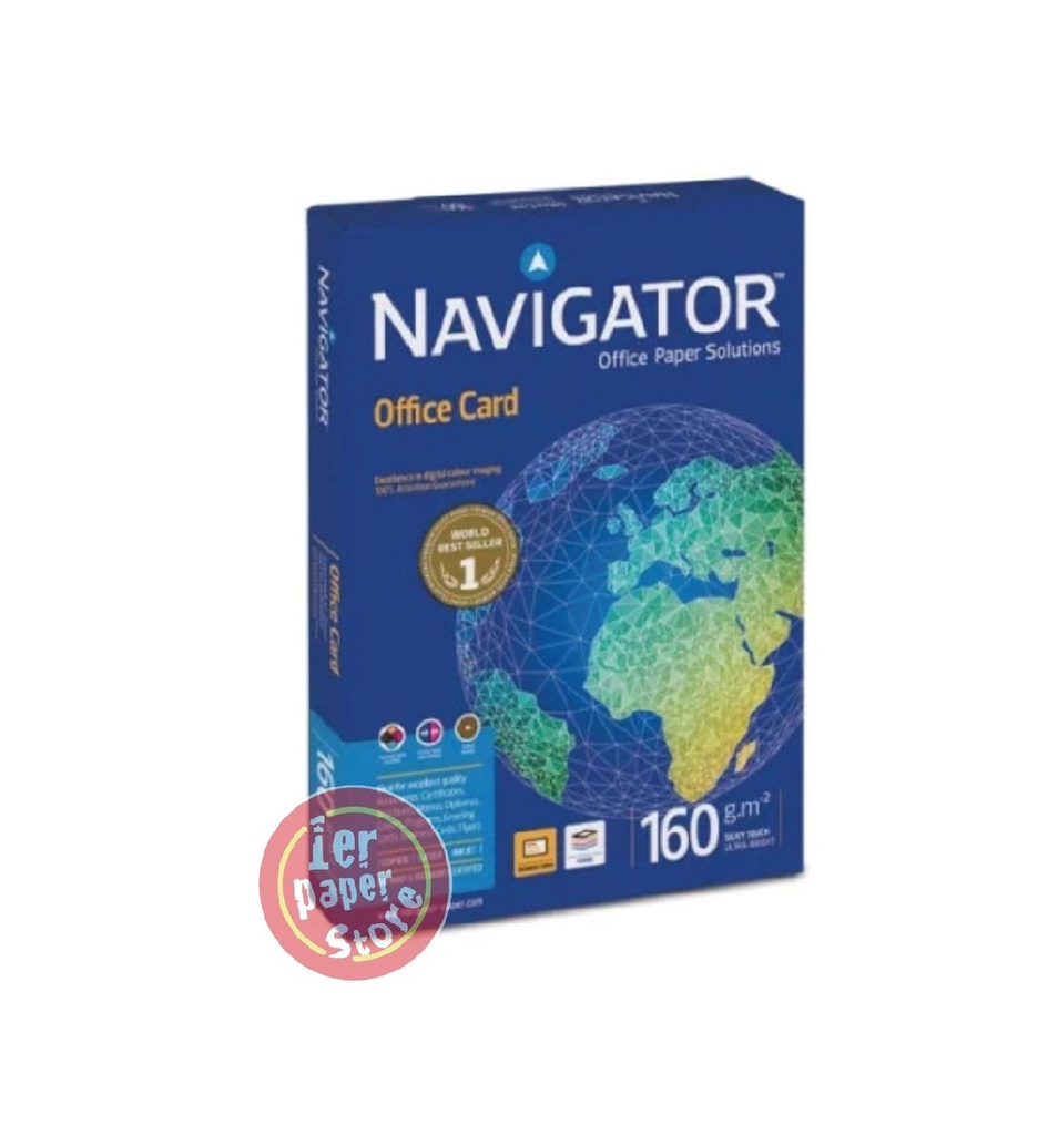 [PP2160] RAME A4 160G NAVIGATOR DE 250F EXTRA BLANC