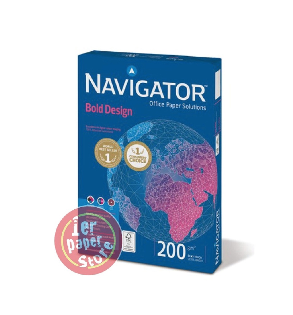 [RP0200] RAME A4 200G NAVIGATOR DE 150F EXTRA BLANC