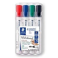 [MW3514] POCHETTE DE 4 WHITE BOARD STAEDTLER REF 351 WP4