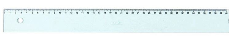[RO0040] REGLE PLATE 40 CM POLYGOM
