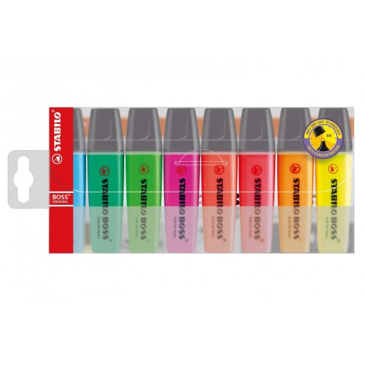 POCHETTE DE 8 STYLOS FLEO STABILO BOSS