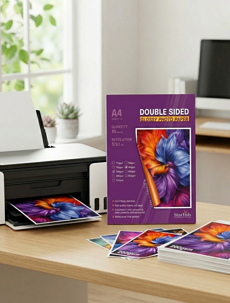 [PG4200] RAME PAPIER PHOTO GLOSSY 2F A4 200G DE 50F STARFISH/20-15