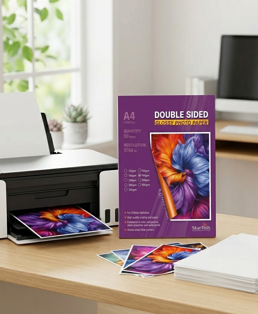 [RP1180] RAME PAPIER PHOTO GLOSSY 2F A4 180G DE 50F STARFISH /30-16