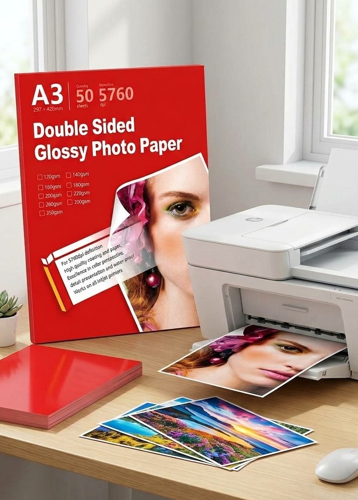 RAME PAPIER PHOTO GLOSSY 2F A3 260G DE 50F NARSURN/20-19