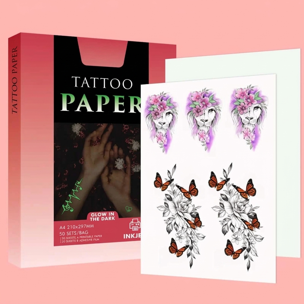 PAPIER  TATTO GLOW ON THE DARK  A4  SET (A+B) NARSURN /20
